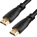 Кабель Greenconnect Premium 0.5m HDMI версия 2.0, HDR Ultra HD 4K60 Hz/ 5K30Hz, 3D, Ethernet 18.0 Гбит/с, OD8.0mm, 28/26 AWG, черный, GCR-51765, фото 1