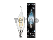 Светодиодная лампа GAUSS 104801207 LED Filament Свеча на ветру E14 7W 580lm 4100К 1/10/50