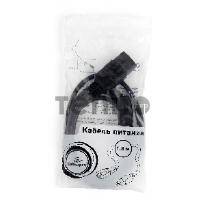 Кабель питания Cablexpert PC-189-1-1, 1.8м, C14- C19, 3x1кв.мм, черный, с заземлением