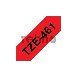 Лента Brother в кассете TZE-461 36-мм, ламинированная, черный на красном фоне, 8 м. Лента Brother в кассете TZE-461 36-мм, ламинированная, черный на красном фоне, 8 м.