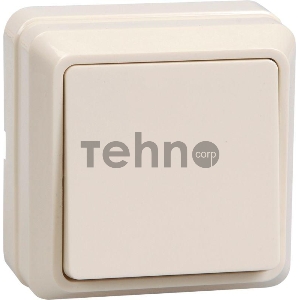 Выключатель 1-кл. ОП ОКТАВА 10А IP20 ВС20-1-0-ОКм крем. ИЭК EVO10-K33-10-DC