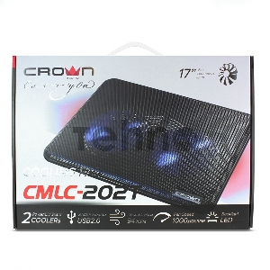 Подставка для ноутбука CROWN CMLC-202T black (для ноутбуков до 17 Размер: 365*70*19мм;Размер вентилятора: 140мм *2шт.LED подсветка; USB) Подставка для ноутбука CROWN CMLC-202T black (для ноутбуков до 17 Размер: 365*70*19мм;Размер вентилятора: 140мм *2шт.LED подсветка; USB)