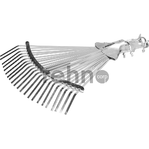Усиленные веерные грабли металлические GRINDA GR-44rx 22 плоских зубца регулируемая ширина 300-440 мм