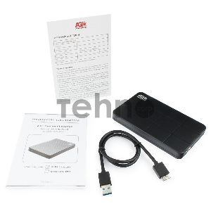 Внешний корпус для HDD AgeStar 3UB2P1 SATA III пластик черный 2.5