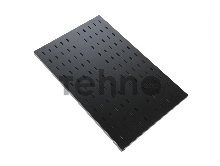 Полка перфорированная грузоподъёмностью 100 кг., глубина 450 мм цвет черный