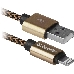 Кабель DEFENDER LIGHTNING TO USB2 1M GOLD ACH01-03T 87806 DEFENDER, фото 3