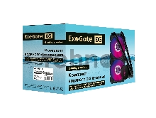 Комплект водяного охлаждения ExeGate EX293458RUS BlackWater-240.PWM.ARGB (3 PIN 5V ADDRESSABLE RGB подсветка, LGA2066/2011/1366/1150/1151/1155/1156/1200/1700/AM4/FM1/FM2/FM2+/AM2/AM2+/AM3/AM3+, TDP 220W, Fan 120mm, PWM, 800-2000RPM, Hydro bearing, 4pin, 11-27db, с термопастой, на винтах, черный, Color Box)