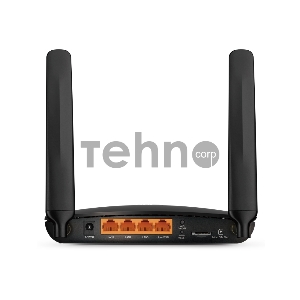 Маршрутизатор 4G LTE Router, internal unlocked 4G/3G Modem, 3 10/100Mbps LAN and 1 10/100Mbps LAN/WAN port, 2 internal Wi-Fi and 2 detachable LTE antennas