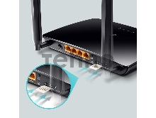 Маршрутизатор 4G LTE Router, internal unlocked 4G/3G Modem, 3 10/100Mbps LAN and 1 10/100Mbps LAN/WAN port, 2 internal Wi-Fi and 2 detachable LTE antennas