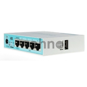 Роутер MikroTik RB750Gr3 hEX (RouterOS L4) with power supply and case 5 port 10/100/1000 гигабитный высокопроизводительный Ethernet