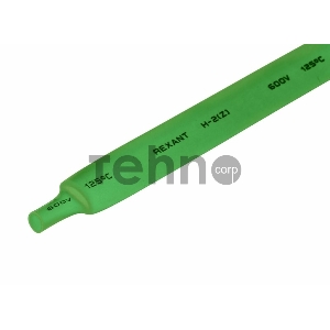 Термоусаживаемая трубка REXANT 12,0/6,0 мм, зеленая, упаковка 50 шт. по 1 м