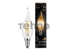 Лампа светодиодная Filament Свеча на ветру E14 7Вт 2700К GAUSS 104801107