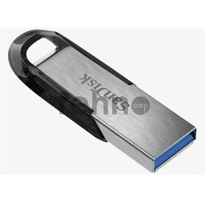 Флеш Диск Sandisk 128Gb Cruzer Ultra Flair SDCZ73-128G-G46 USB3.0 серебристый/черный
