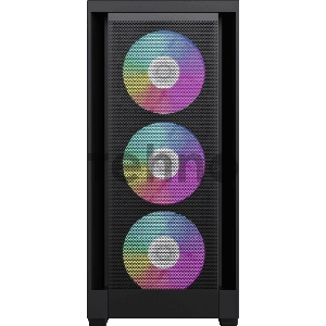 Компьютерный корпус mATX, без блока питания Gamemax DEFENDER MB mATX case, black, w/o psu, w/1xUSB3.0+2xUSB2.0, Combo Audio, w/3x12cm ARGB front fan (1xFN-12A-M6I, 2xFN-12A-S6I), w/1x12cm ARGB rear fan (FN