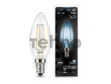 Светодиодная лампа GAUSS 103801207 LED Filament Свеча E14 7W 580lm 4100К 1/10/50