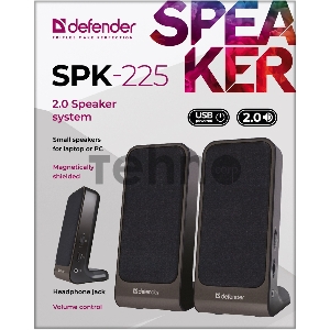 Колонки Defender SPK 220/225 {2.0, 2 х 2W, USB пит, разъем для наушников} 65220