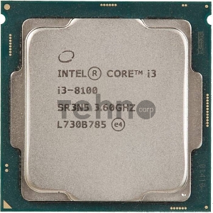 Процессор Intel Core i3 8100 Soc-1151v2 (3.6GHz/Intel UHD Graphics 630) OEM