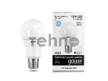 Лампа светодиодная LED Elementary A60 12Вт E27 6500К Gauss 23232