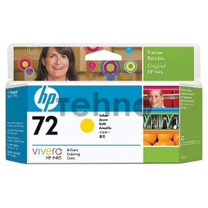 Картридж струйный HP №72 C9373A желтый для HP DJ T1100/T610 (130мл)