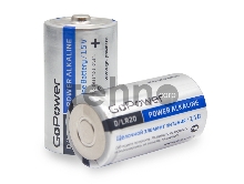 Батарейка GoPower LR20 D BL2 Alkaline 1.5V (2/12/96) блистер (2 шт.)