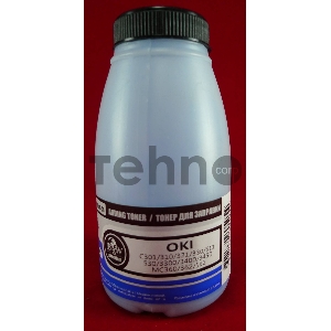 Тонер OKI C301/C321/C310/C330/C331/C510/C511/C530/C531/C3300/C3400/C3450/C3520/C3530/C3600/C5600/C5700/MC350/MC351/MC352/MC360/MC361/MC362/MC561/MC562 Cyan (фл., 50г) B&W Premium (Tomoegawa) - фас.России