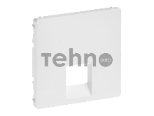 Лицевая панель для одиночных телефонных/информационных розеток. Белая Valena LIFE. 