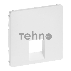 Лицевая панель для одиночных телефонных/информационных розеток. Белая Valena LIFE. 