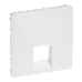 Лицевая панель для одиночных телефонных/информационных розеток. Белая Valena LIFE. , фото 1
