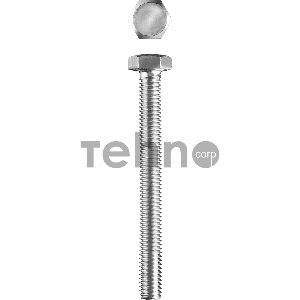 Болт ГОСТ 7798-70, M6 x 60 мм, 5 кг, кл. пр. 5.8, оцинкованный, ЗУБР