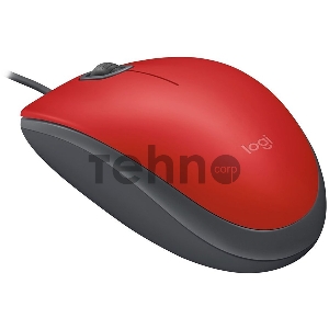 Мышь Logitech Mouse M110 Silent USB Red Ret
