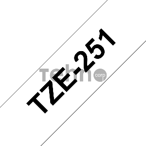 Картридж Brother TZe-251 (24мм, черный шрифт, белый фон, 8м) для P-Touch
