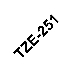 Картридж Brother TZe-251 (24мм, черный шрифт, белый фон, 8м) для P-Touch, фото 3