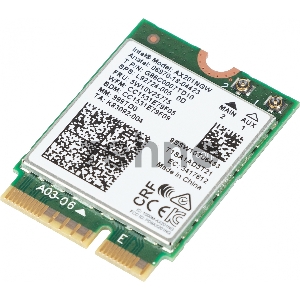 Плата сетевого контроллера Intel® Wi-Fi 6 AX201, 2230, 2x2 AX+BT, No vPro®,999TD0