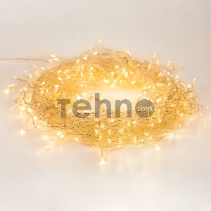 Гирлянда Твинкл-Лайт 20 м, прозрачный ПВХ, 160 LED, цвет теплый белый