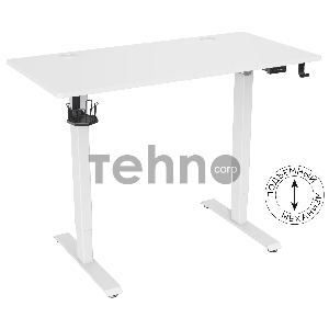 Стол Cactus CS-ED-WWT столешница МДФ белый каркас белый