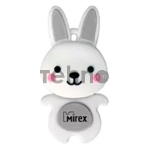 Флеш Диск 8GB Mirex Rabbit, USB 2.0, Серый