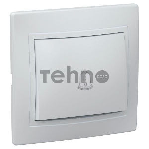 Выключатель 1-кл. СП КВАРТА проход. 10А IP20 ВСп10-1-0-КБ бел. ИЭК EVK12-K01-10-DM