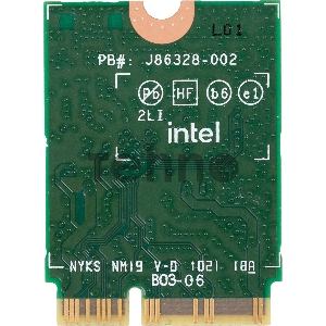 Плата сетевого контроллера Intel® Wi-Fi 6 AX201, 2230, 2x2 AX+BT, No vPro®,999TD0