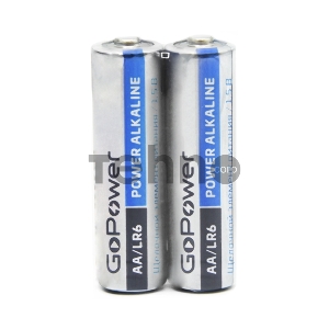 Батарейка GoPower LR6 AA BL2 Alkaline 1.5V (2/24/480) блистер (2 шт.)