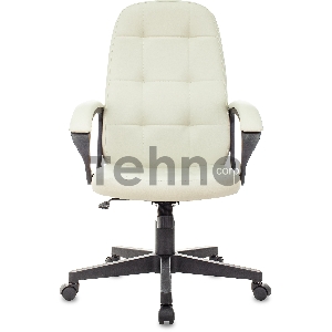 Кресло руководителя Бюрократ CH 002 слоновая кость OR-10 эко.кожа крестов. пластик