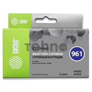 Картридж струйный Cactus CS-EPT961 фото черный для Epson Stylus Photo R2880 (13ml)