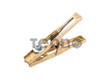 Зажим «крокодил» 200 А 140 мм для сварки (латунь) САТУРН Профи РОССИЯ