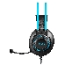 Наушники с микрофоном A4Tech Fstyler FH200U серый/синий 2м накладные USB оголовье (FH200U BLUE), фото 2