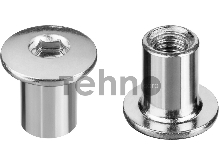 Гайка Эриксона с полукруглой головкой, M6x12мм, 5 кг (765 шт), оцинкованная, шест. 5мм, ЗУБР