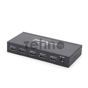 Разветвитель Gembird DSP-4PH4-02 Разветвитель HDMI Cablexpert, HD19F/4x19F, 1 компьютер => 4 монитора, Full-HD, 3D, 1.4v