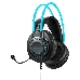 Наушники с микрофоном A4Tech Fstyler FH200U серый/синий 2м накладные USB оголовье (FH200U BLUE), фото 4