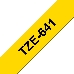 Наклейка ламинированная TZ-E641 (18 мм черн/желт, аналог TZ-641), фото 2