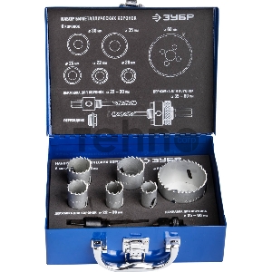 Набор коронок ЗУБР 29531-H6-1  ЭКСПЕРТ бимет глуб.до 38мм d20.22 25.30 35.60мм