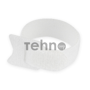 Хомуты-липучки на основе ленты Velcro® VT-110x11WT  110 x 11 мм, белые (12 шт.)
