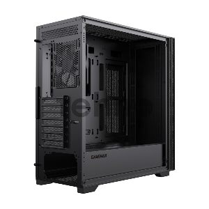 Компьютерный корпус E-ATX, без блока питания/ Gamemax Quest E-ATX case, black, w/o psu, w/1xUSB3.0+2xUSB2.0+1xTYpe-C Gen2, Combo Audio, w/1x12cm Black Fan (FN-12WFBK)